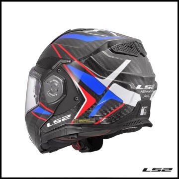 LS2 ADVANT X KARBON FUTURE II BEYAZ-MAVİ KASK