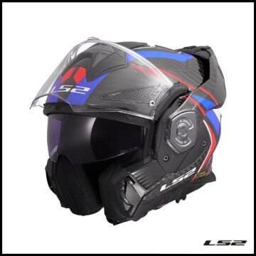 LS2 ADVANT X KARBON FUTURE II BEYAZ-MAVİ KASK