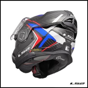 LS2 ADVANT X KARBON FUTURE II BEYAZ-MAVİ KASK