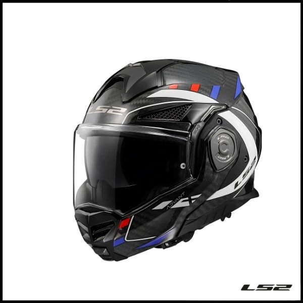 LS2 ADVANT X KARBON FUTURE BEYAZ-MAVİ-KIRMIZI KASK