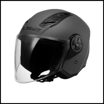 LS2 AIRFLOW 2 MAT TITANIUM YARIM KASK