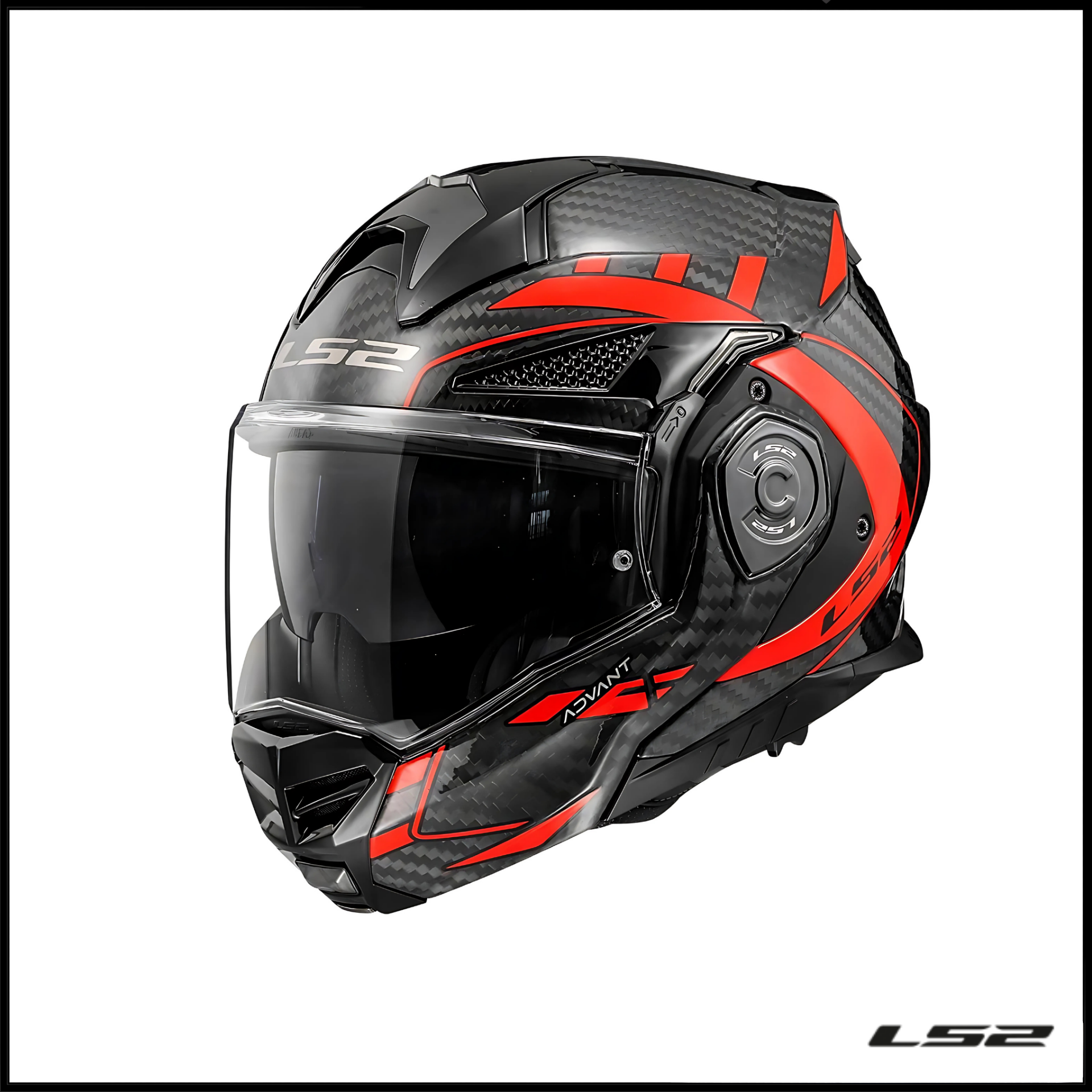 LS2 ADVANT X KARBON FUTURE KIRMIZI KASK