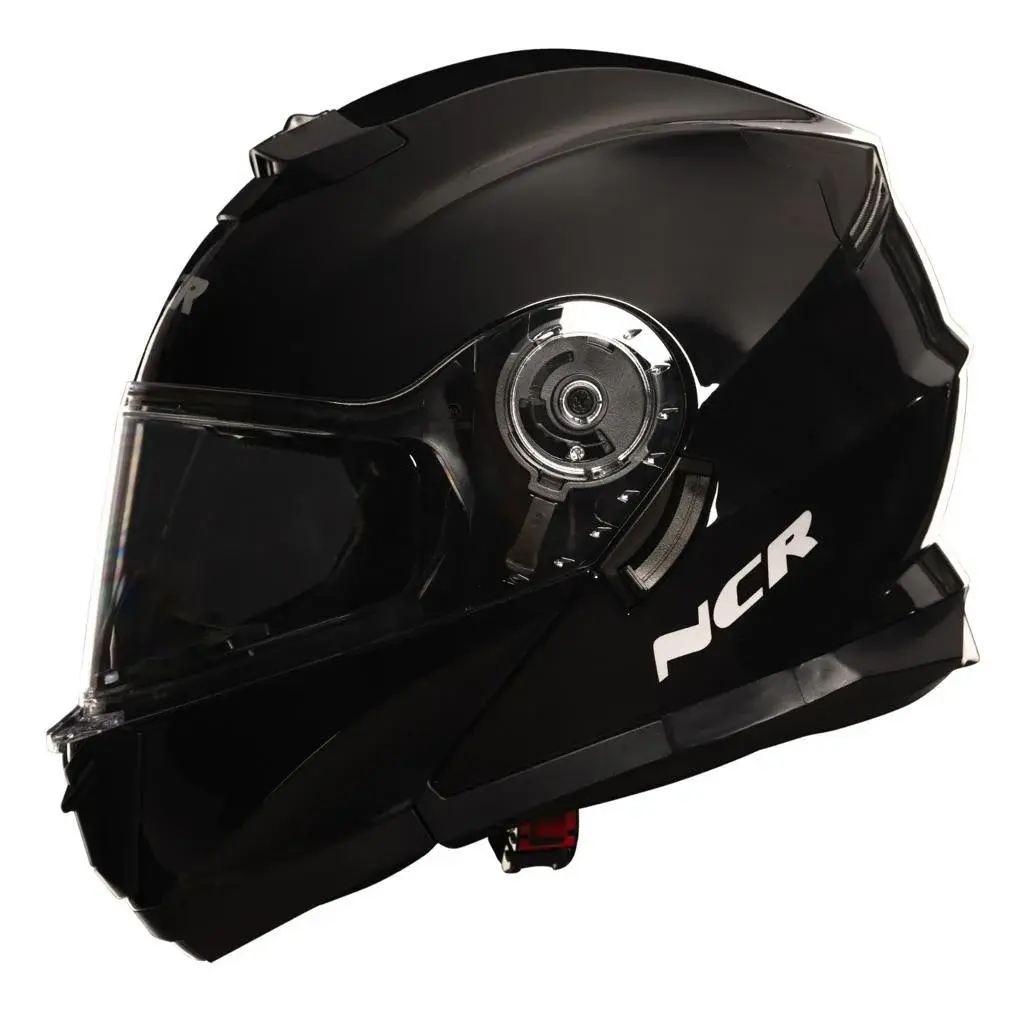 ÇENE AÇILIR VİZÖRLÜ KASK  160 ECE BELGELİ - PARLAK SİYAH