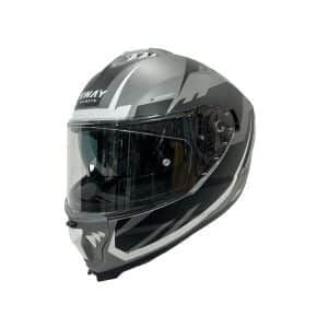 SWAY SW 865 ATOS Grey Black-kapalı kask