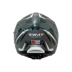 SWAY SW 865 ATOS Grey Black-kapalı kask