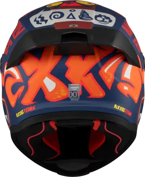 Axxis Fenix Angry Face Mat Kırmızı Kapalı Kask