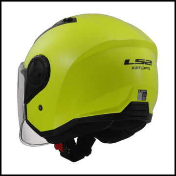 LS2 AIRFLOW 2 NEON SARI YARIM KASK