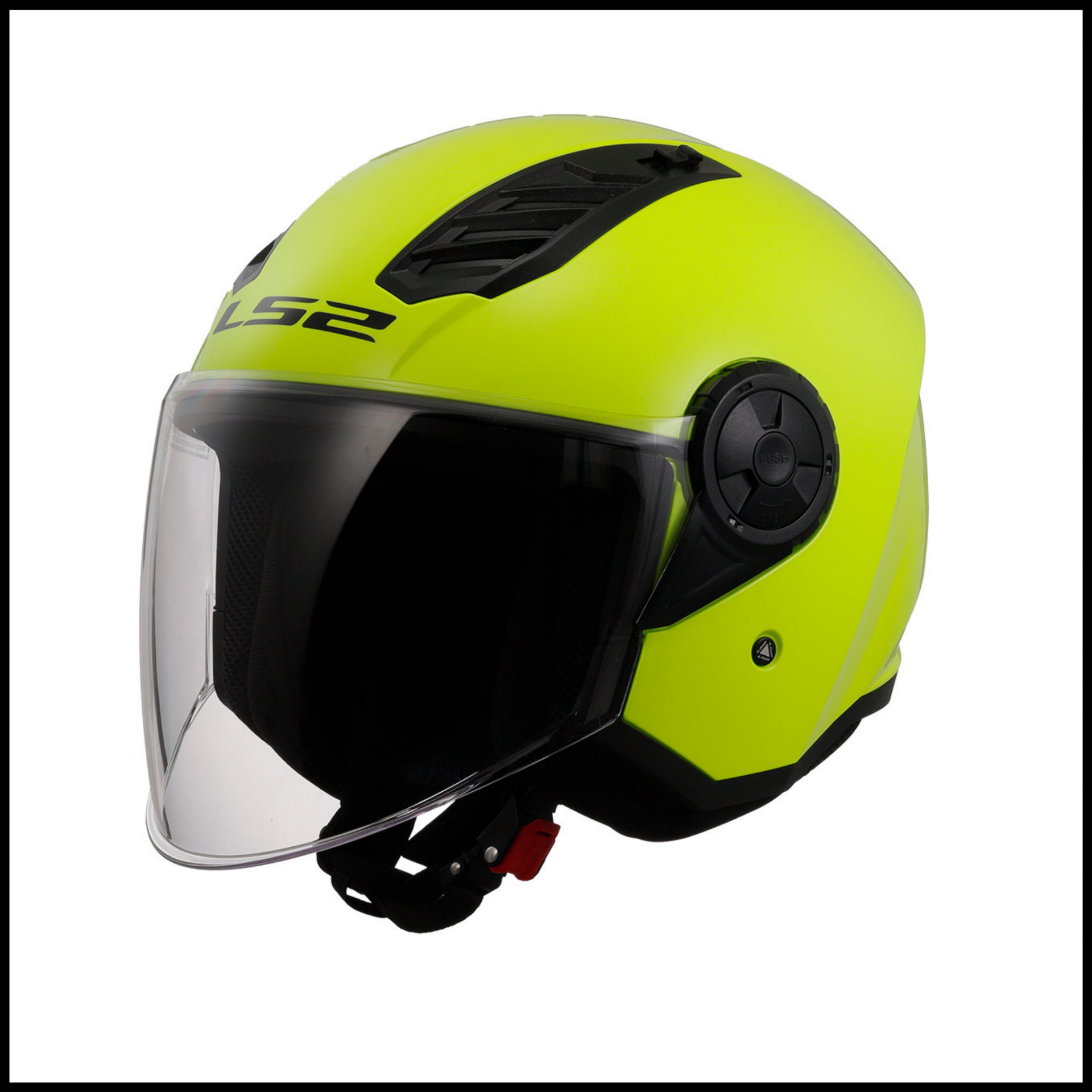 LS2 AIRFLOW 2 NEON SARI YARIM KASK