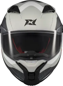 Axxis Fenix Ork Parlak Beyaz Gri Kapalı Kask