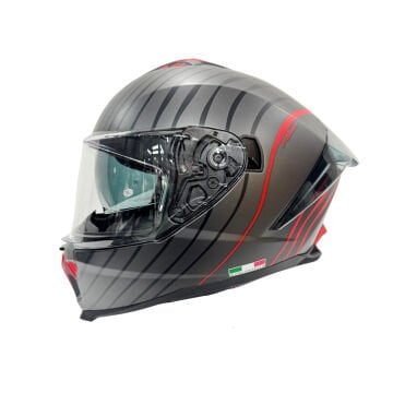 SWAY SW 865 SPACE Black Red-kapalı kask
