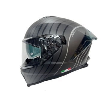 SWAY SW 865 SPACE Black White-kapalı kask