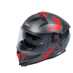 SWAY SW 865 ST Grey Red Kask