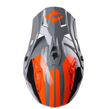 Kenny TITANIUM Grey Orange Kros Kask