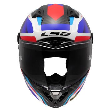 LS2 THUNDER KARBON GP AERO RAUTE MAVİ-KIRMIZI KASK