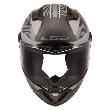 LS2 THUNDER KARBON GP AERO POLAR SİYAH KASK