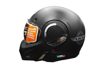 SWAY SW 907 STRATOS Matt Siyah Çene Açılır Kask