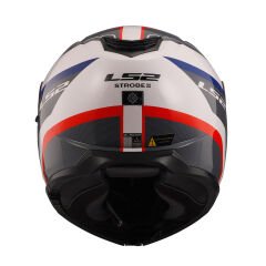 LS2 STROBE 2 MONZA SİYAH-BEYAZ-KIRMIZI ÇENE AÇILIR KASK