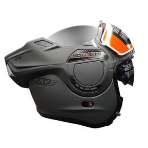 SWAY SW 907 STRATOS Matt Titanium Çene Açılır Kask