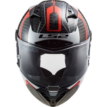 LS2 THUNDER KARBON RACING 1 KIRMIZI-BEYAZ KASK
