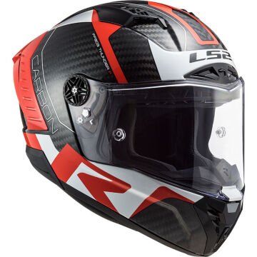 LS2 THUNDER KARBON RACING 1 KIRMIZI-BEYAZ KASK