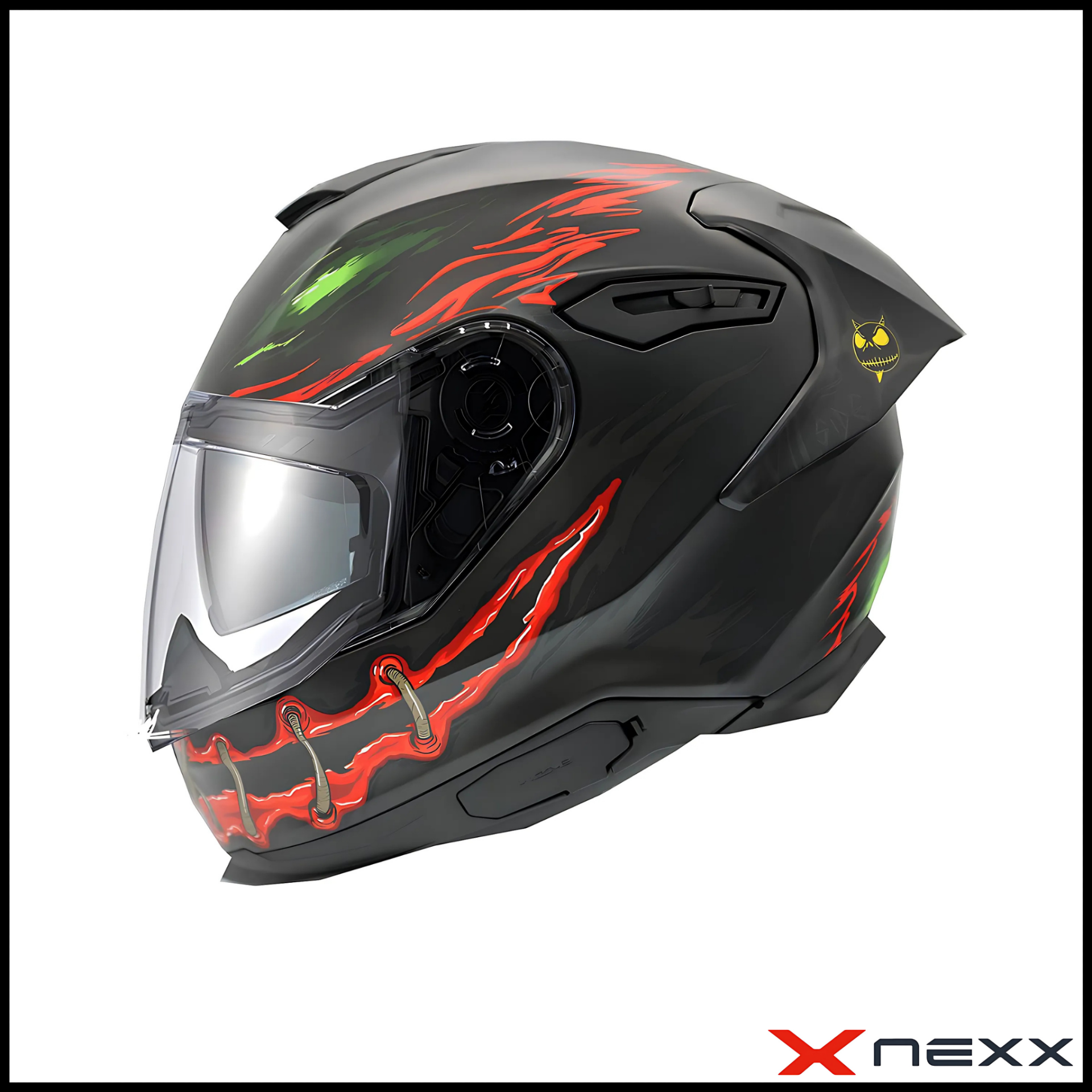 NEXX Y.100R NIGHT RIDER MAT SİYAH KAPALI KASK