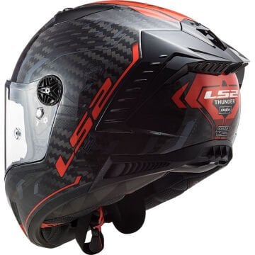 LS2 THUNDER KARBON SPUTNIK METAL KIRMIZI KASK