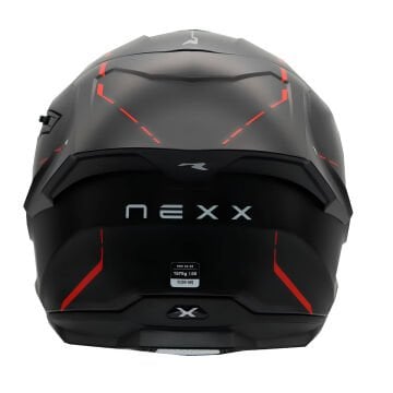 NEXX Y.100R REACT MAT SİYAH-KIRMIZI KASK