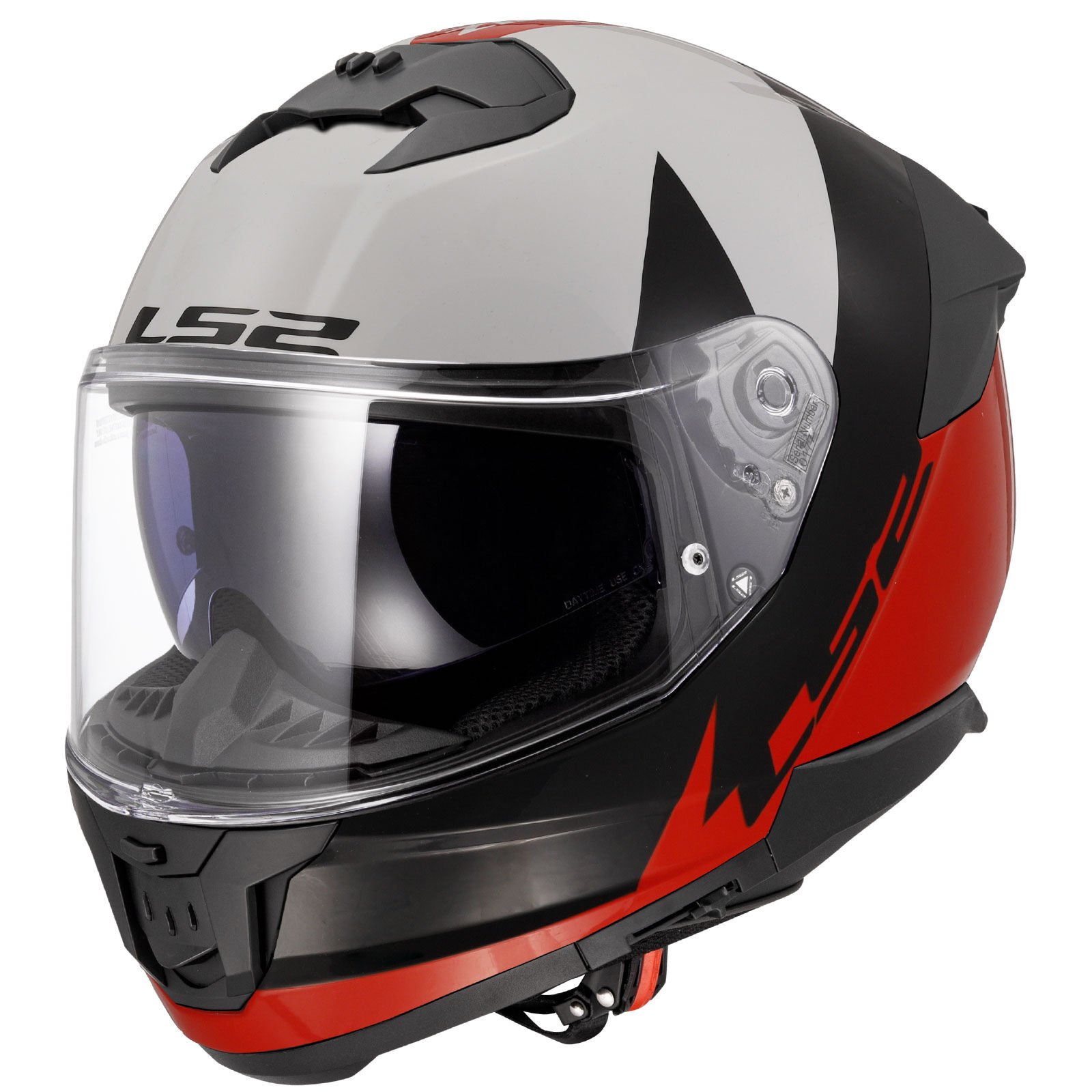 LS2 STREAM 2 THUNDERBIZ SİYAH-KIRMIZI KASK