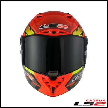 LS2 THUNDER KARBON GP AERO FIRE KIRMIZI-SİYAH KAPALI KASK