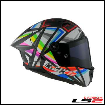 LS2 THUNDER KARBON GP AERO FLASH SİYAH KAPALI KASK