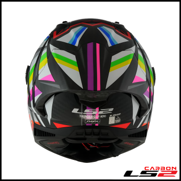 LS2 THUNDER KARBON GP AERO FLASH SİYAH KAPALI KASK