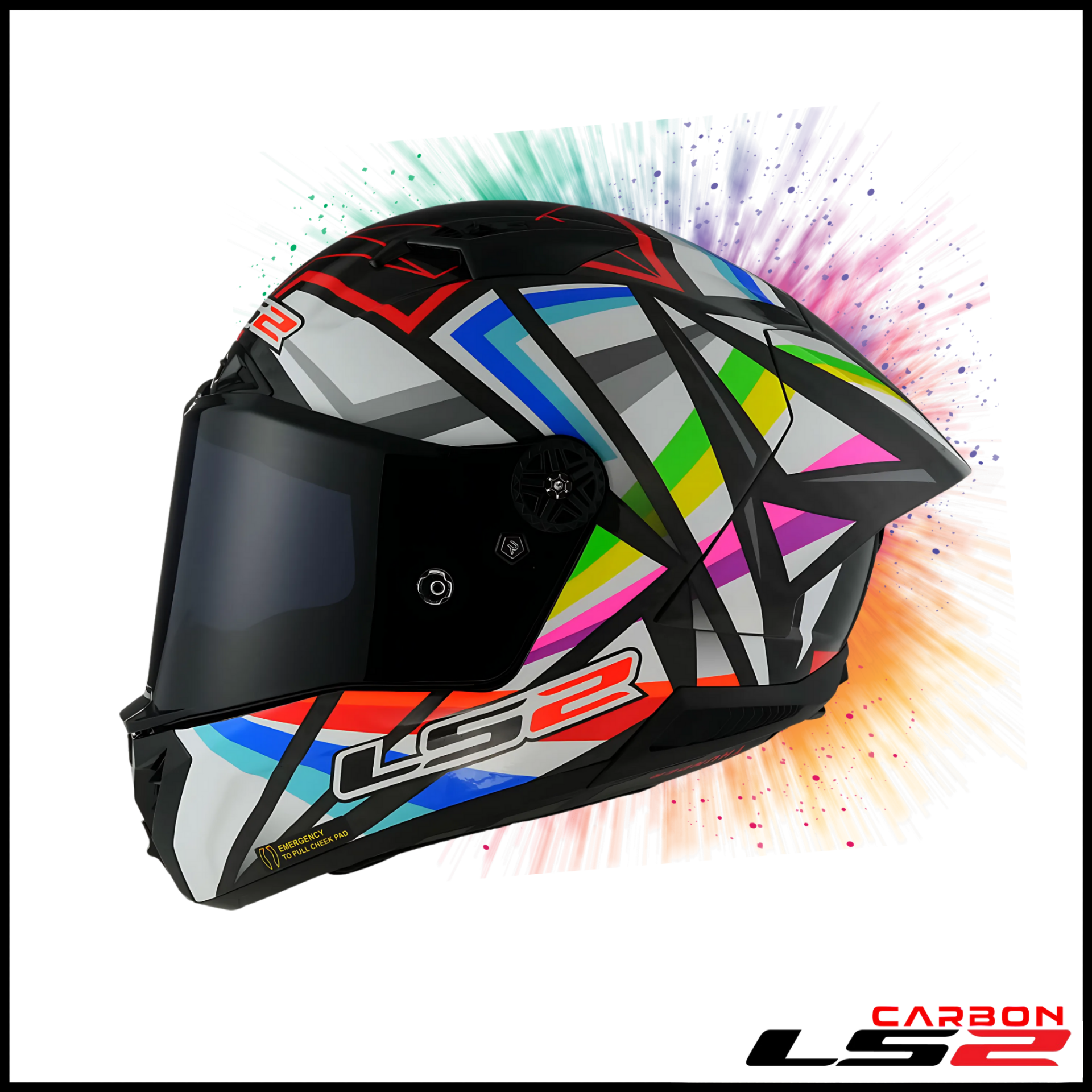 LS2 THUNDER KARBON GP AERO FLASH SİYAH KAPALI KASK