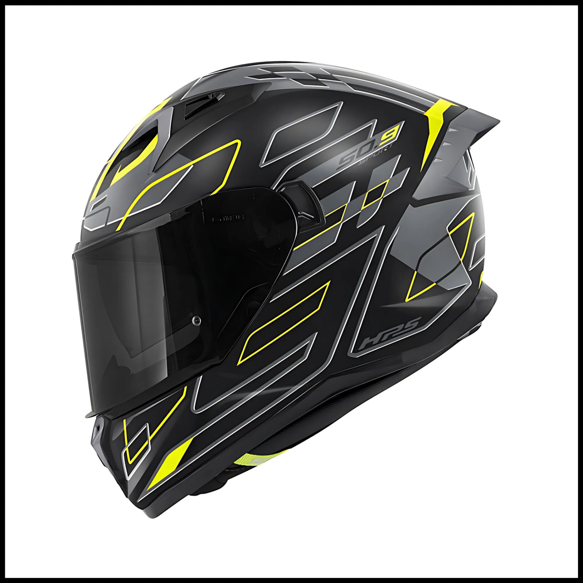 GIVI 50.9 ASSAULT MAT SİYAH-GRİ-NEON SARI KAPALI KASK