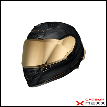NEXX X.R3R GOLDEN  EDITION KARBON MAT SİYAH-SARI KAPALI KASK