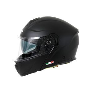 SWAY SW 917 Solid Matt Siyah Flip Up Çene Açılır Kask