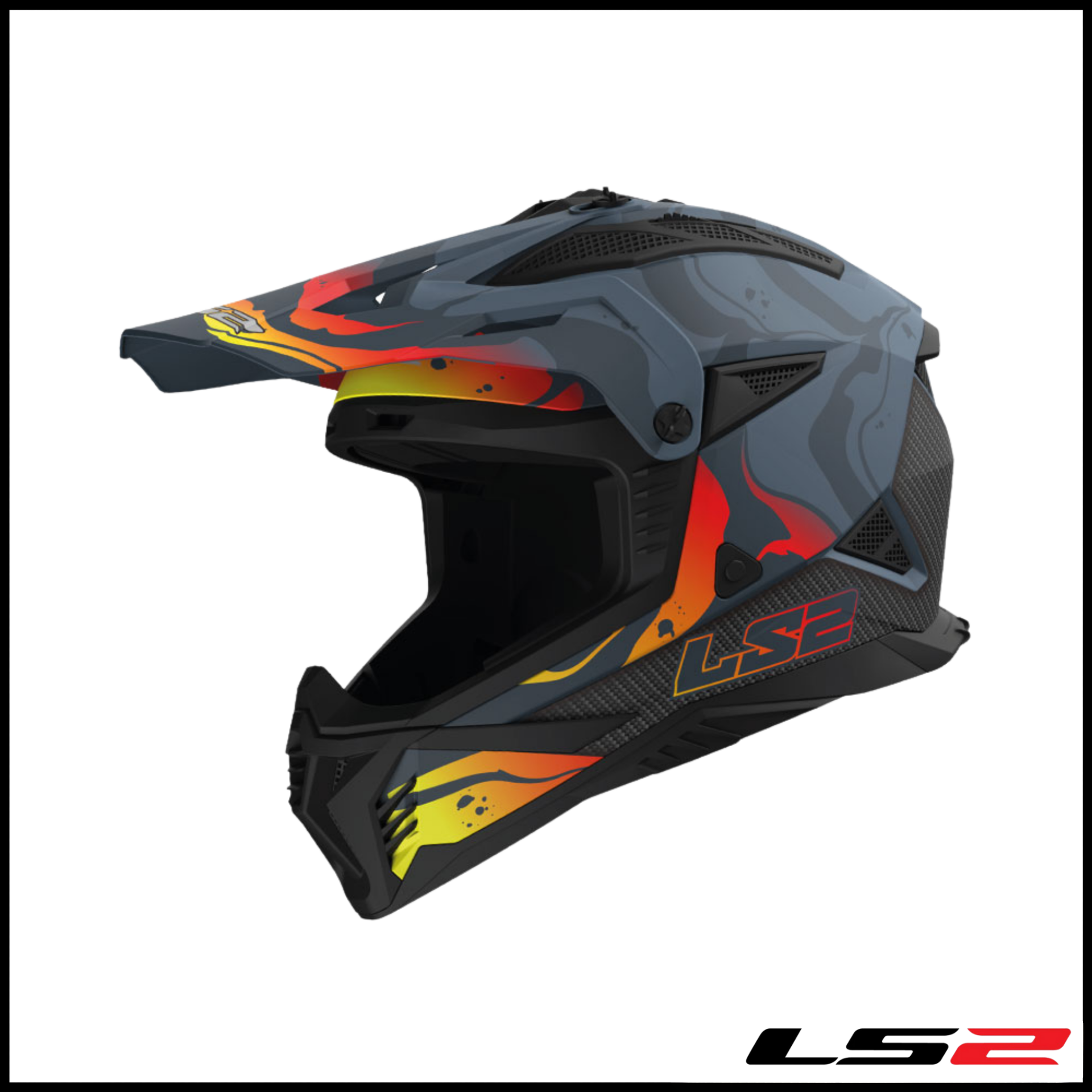 LS2 FAST 2 WASH GRİ KROS KASK