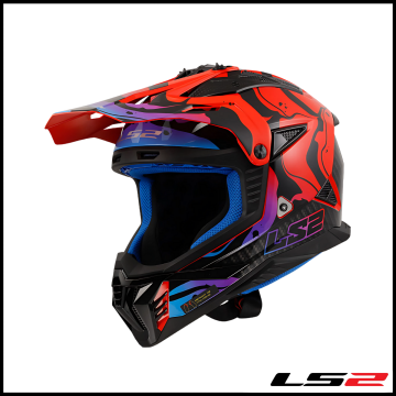 LS2 FAST 2 WASH KIRMIZI KROS KASK