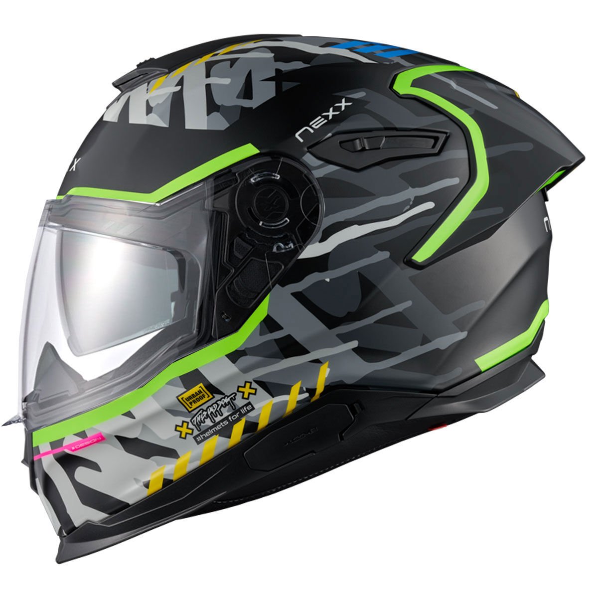 NEXX Y.100R URBANGRAM MAT SİYAH KASK-KAPALI KASK