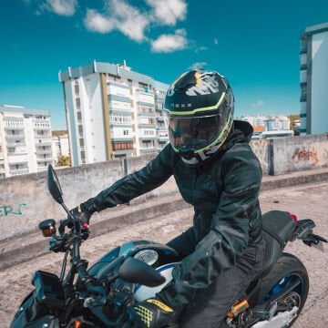 NEXX Y.100R URBANGRAM MAT SİYAH KASK-KAPALI KASK