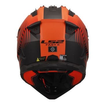 LS2 FAST 2 DUCK TURUNCU-KIRMIZI KROS KASK