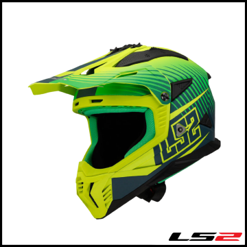 LS2 FAST 2 DUCK YEŞİL-NEON SARI KROS KASK