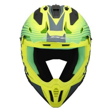 LS2 FAST 2 DUCK YEŞİL-NEON SARI KROS KASK