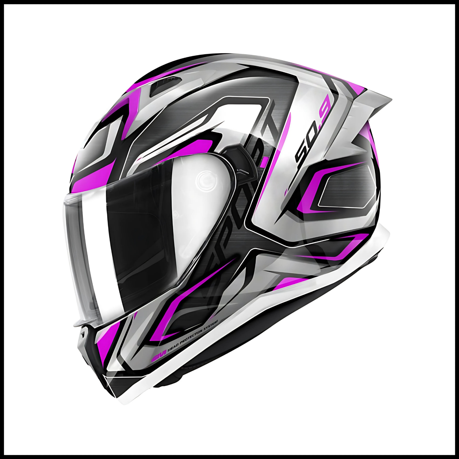 GIVI 50.9 ATOMIC LADY TITANIUM-GRİ-PEMBE KAPALI KASK