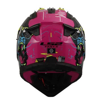 LS2 FAST 2 GORILLA MOR - NEON SARI KROS KASK