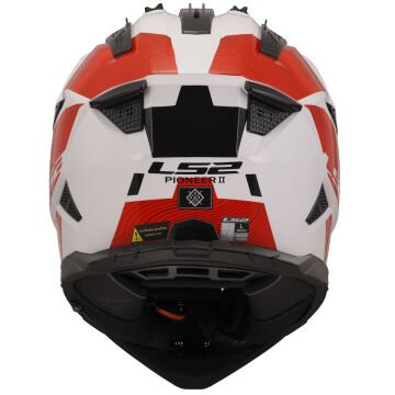 LS2 PIONEER 2 HILL BEYAZ-KIRMIZI KROS KASK