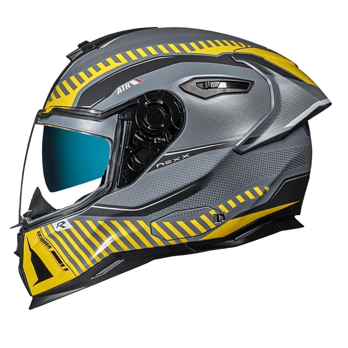 NEXX SX.100R SKIDDER MAT SARI-GRİ KASK-KAPALI KASK