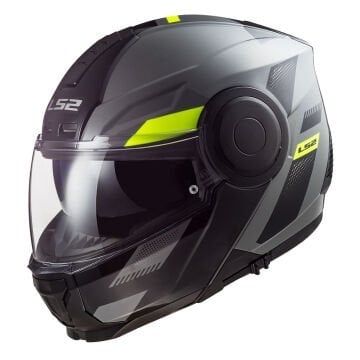 LS2 SCOPE MAX MAT SİYAH-NEON SARI KASK