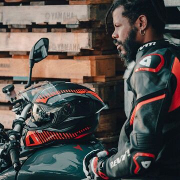 NEXX SX.100R SKIDDER MAT SİYAH-KIRMIZI KASK-KAPALI KASK