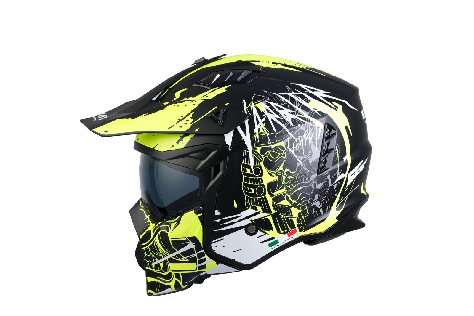 SWAY SW X1-X SEUL WARRIOR Matt Black Yellow White Modüler Kask