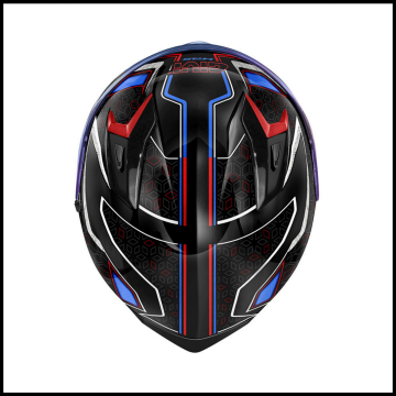 GIVI 50.8 MYSTICAL SİYAH-KIRMIZI-MAVİ-BEYAZ KAPALI KASK